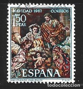 Selos: ESPAÑA 1838 - AÑO 1967 - NAVIDAD - ARTE - SALZILLO